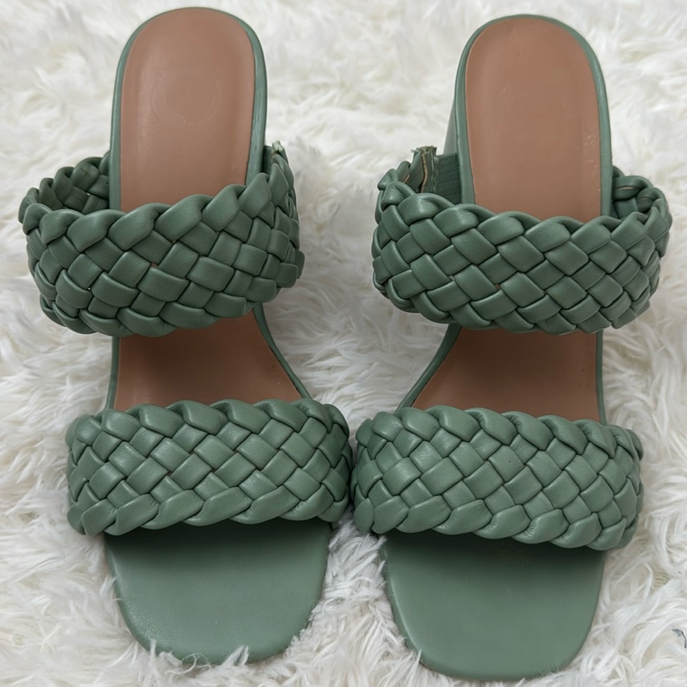 Seafoam green wedges
